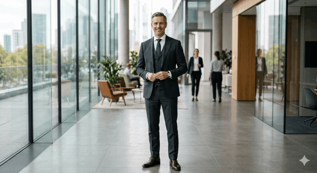 Geschäftsmann Look Ideen 2026 – moderne Outfits für einen souveränen Auftritt
