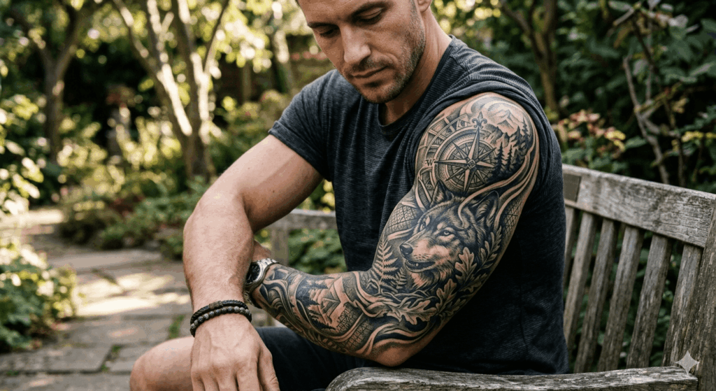 Männer Tattoo Oberarm Ideen